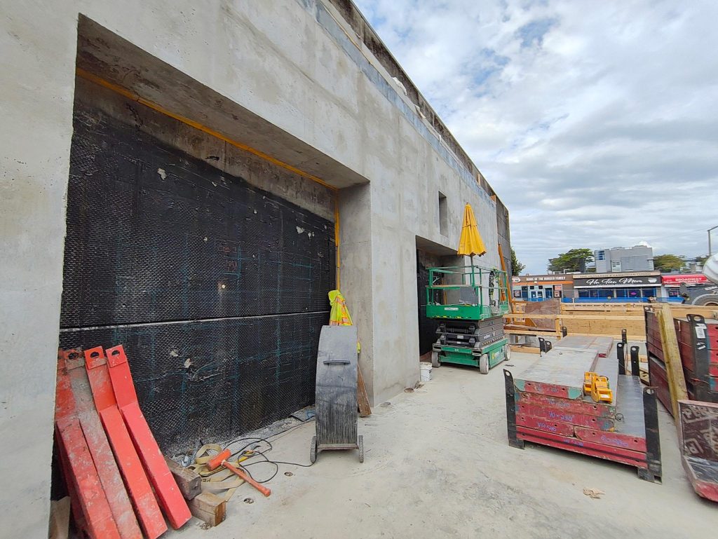 Outside view of the station entrance.